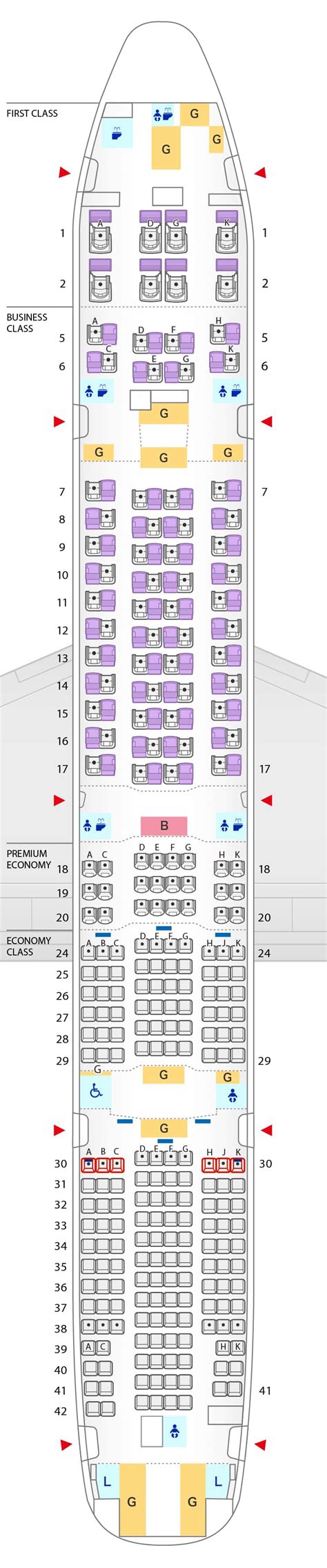 boeing 777 300er plan cabine.